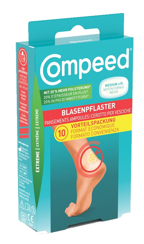 Compeed Medium Extreme Blister Plasters, 10 Pieces