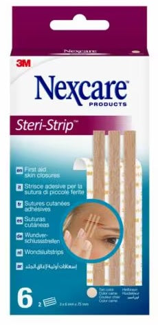 STERI STRIP SKIN SUTURE PLASTER 6X75 MM 6 STRIPS