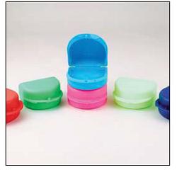 1-PIECE ORTHODONTIC BRACE CONTAINER