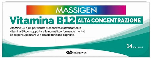 MASSIGEN VITAMIN B12 HIGH CONCENTRATION 14 VIALS