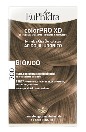 EUPHIDRA COLORPRO XD 700 BLONDE HAIR COLORING GEL IN BOTTLE + ACTIVATOR + CONDITIONER + GLOVES