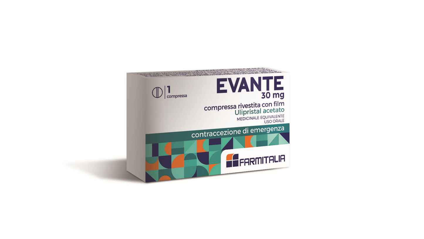 EVANTE 30 MG COMPRESSE RIVESTITE CON FILM 1 COMPRESSA IN BLISTER PVC/PVDC/AL