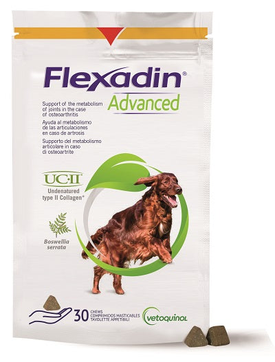 FLEXADIN ADVANCED DOG ALL SIZES 30 PALATIZABLE TABLETS
