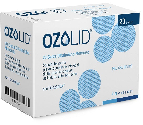 OZOLID OPHTHALMIC TNT GAUZE WITH OZONIZED OIL IN PHOSPHOLIPIDS LIPOZONEYE 20 PIECES