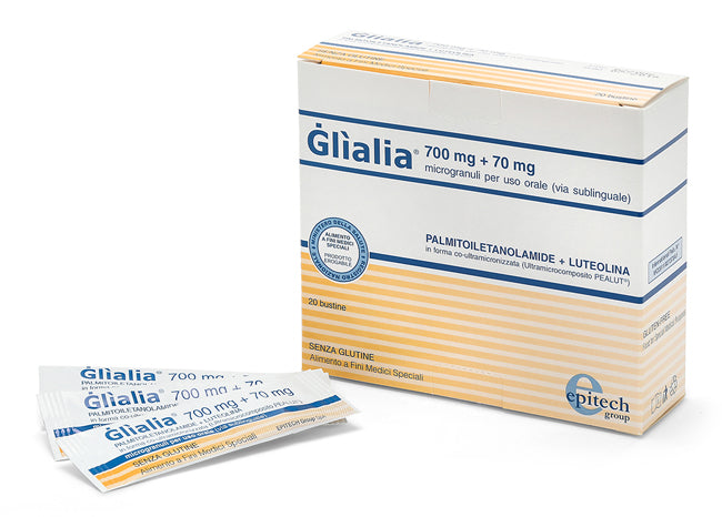 GLIALIA 700MG + 70MG MICROGRANULES ORAL USE SUBLINGUAL VIA 20 SACHETS 1.27 G