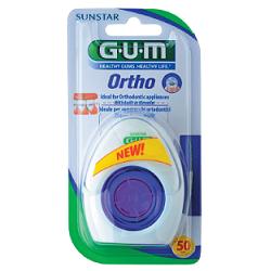 GUM ORTHO FLOSS SPONGY FLOSS 50 PIECES