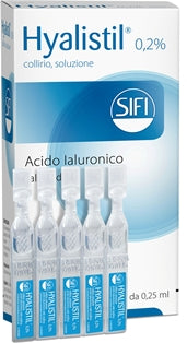 HYALISTIL "0.2% EYE DROPS, SOLUTION" 20 SINGLE-DOSE CONTAINERS 0.25 ML"