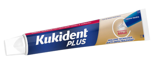 KUKIDENT PLUS BARRIERA ANTI-CIBO NEUTRO CREMA ADESIVA DENTIERE 57 G