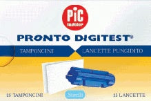 PIC DIGITEST GAUGE 28 FINGER LANCETS 25 PIECES + 25 ABSORBENT SWABS