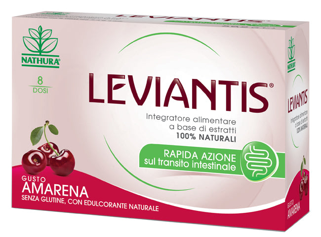 LEVIANTIS GLUTEN FREE CHERRY FLAVOR 8 SERVINGS / 16 SACHETS