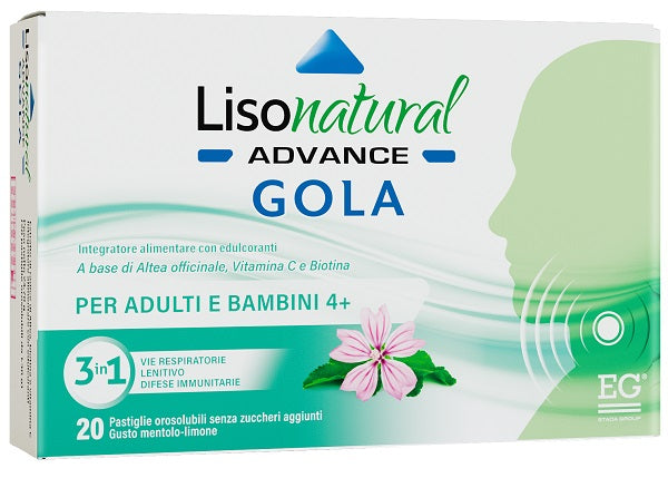 LISONATURAL ADVANCE THROAT 20 TABLETS