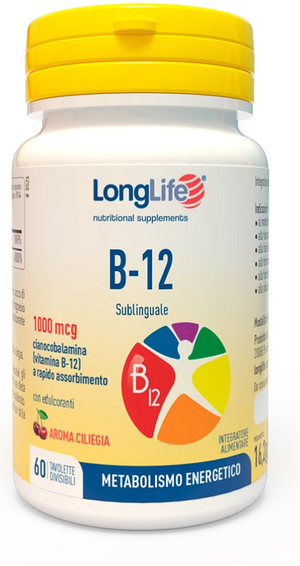 LONGLIFE B12 1000 MCG 60 TABLETS