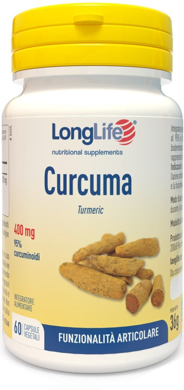 LONGLIFE TURMERIC 60 VEGETABLE CAPSULES