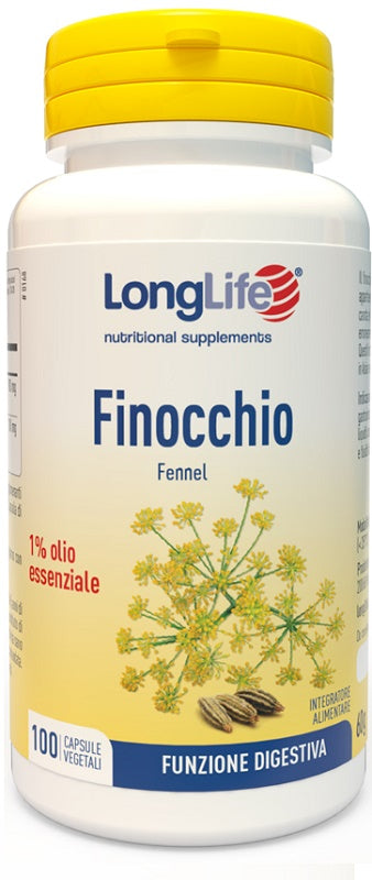 LONGLIFE FENNEL 1% 100 VEGETABLE CAPSULES