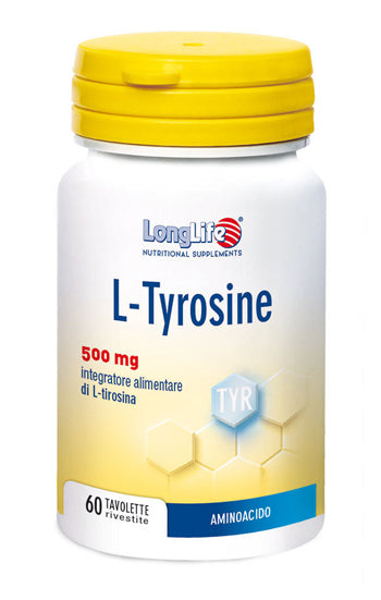 LONGLIFE L-TYROSINE 60 COATED TABLETS OF 1.2 G