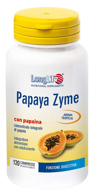 LONGLIFE PAPAYA ZYME 120 CHEWABLE TABLETS