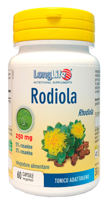LONGLIFE RHODIOLA 60 VEGETABLE CAPSULES