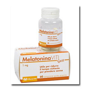 MELATONIN VITI FAST 1MG 60 TABLETS ORANGE FLAVOR