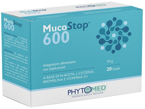 MUCOSTOP 600MG 20 SACHETS