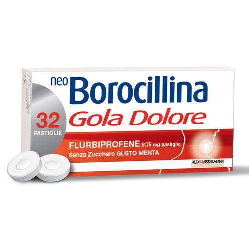 NEOBORO GOLADO "8,75 MG PASTIGLIE SENZA ZUCCHERO GUSTO MENTA"32 PASTIGLIE"
