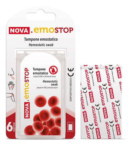 NOVA EMOSTOP HEMOSTATIC SWABS 6 PIECES