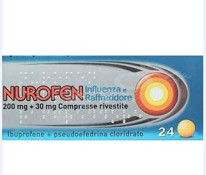 NUROFEN INFLUENZA RAFFR 200 MG + 30 MG COMPRESSE RIVESTITE 24 COMPRESSE RIVESTITE