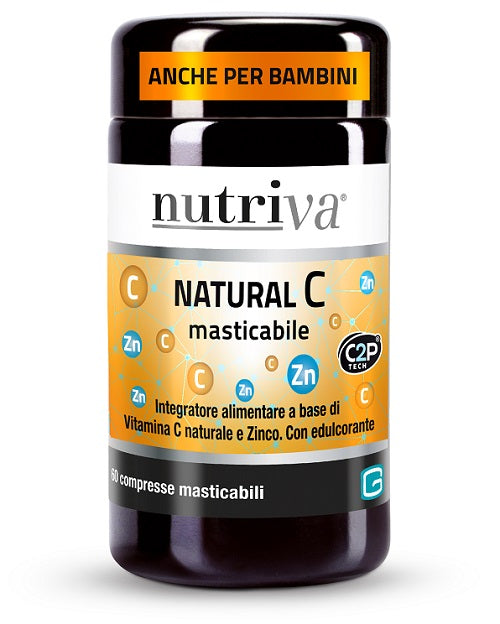NUTRIVA NATURAL C 60 CHEWABLE TABLETS