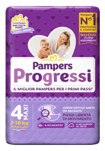 PAMPERS PROGRESSI MAXI 21 PIECES