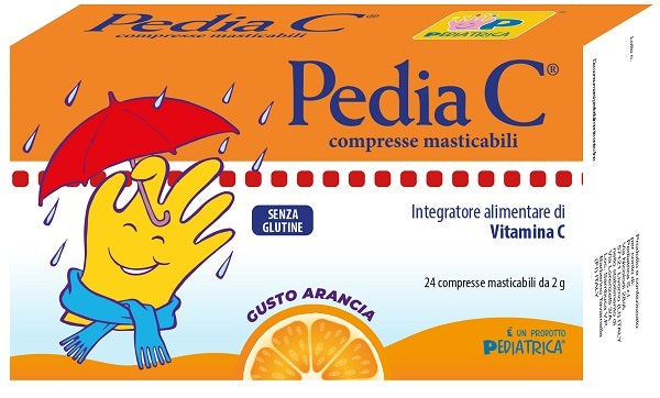 PEDIA C ORANGE 24 CHEWABLE TABLETS
