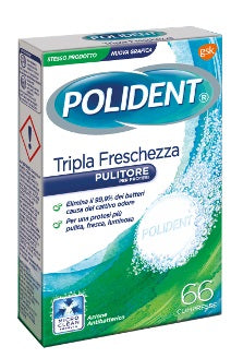 POLIDENT TRIPLE FRESHNESS 66 TABLETS