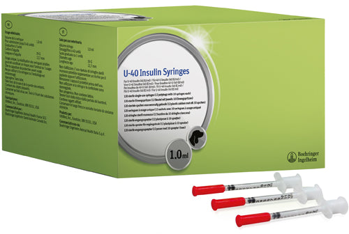 PROZINC INSULIN U-40 SYRINGE VETERINARY USE 1 ML 12 ENVELOPES OF 10 SYRINGES