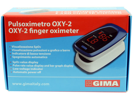 OXY-2 FINGER PULSE OXIMETER LED SCREEN 60X30.5X32.5MM 1 PIECE