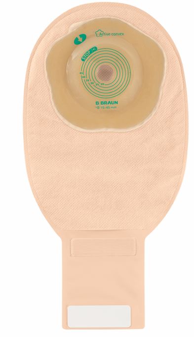 FLEXIMA ACTIVE O'CONVEX ROLL UP SPLIT COVER ILEOSTOMY BAG MAXI 15-45 MM 10 PIECES