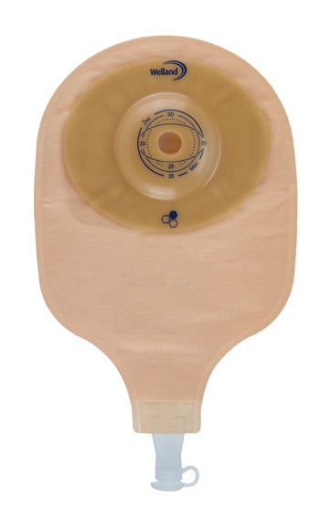 SACCA PER UROSTOMIA TRASPARENTE RITAGLIABILE AURUM PROFILE URO MIDI DIAMETRO 13-48 MM INIZIO CONVESSITA' 48 MM 10 PEZZI
