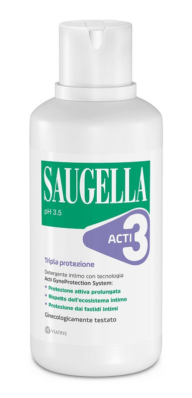 SAUGELLA ACTI3 TRIPLE PROTECTION INTIMATE CLEANSER 500 ML