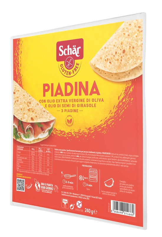 SCHAR PIADINA 3 PIECES OF 80 G