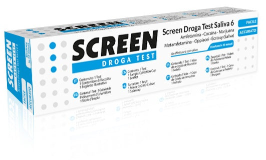 SCREEN DROGA TEST SALIVA 6 DROGHE