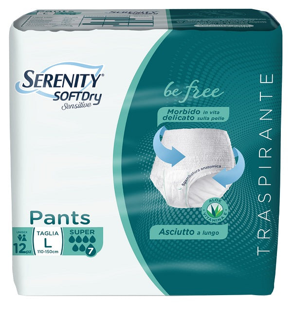 SERENITY PANTS SD SENSITIVE BE FREE SUPER L 12 PIECES