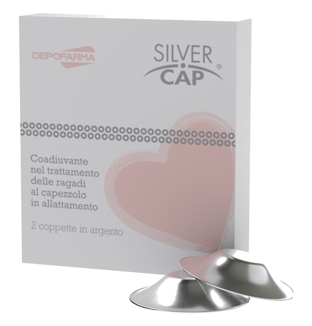 SILVER CAP SILVER NIPPLE COVERS FOR BREASTFEEDING 2 PIECES