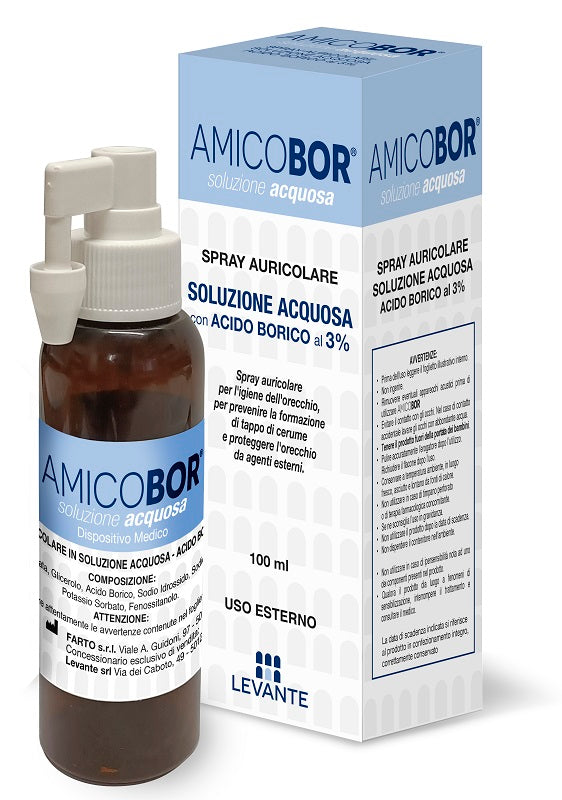 AMICOBOR 100 ML AQUEOUS SOLUTION FOR EAR IRRIGATION