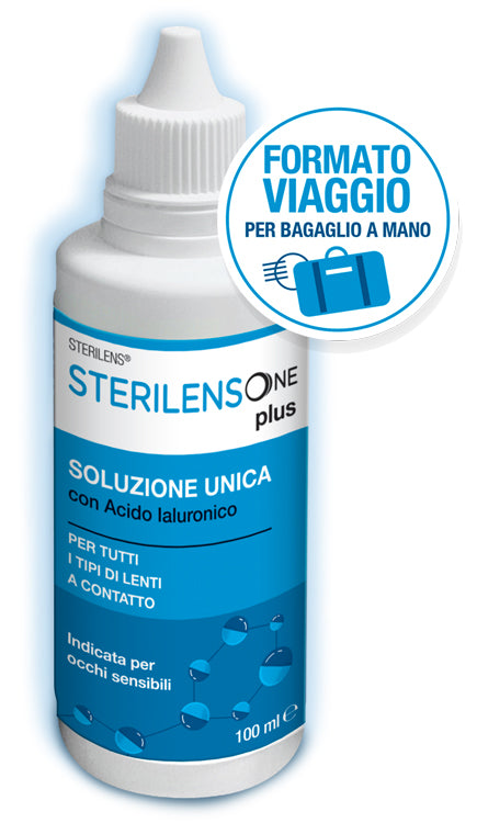 STERILENS ONE PLUS UNIQUE SOLUTION WITH HYALURONIC ACID 100 ML