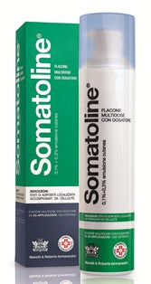 SOMATOLINE "0.1% + 0.3% SKIN EMULSION" BOTTLE WITH DISPENSER 25 APPLICATIONS"