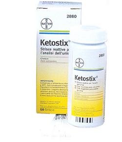KETOSTIX 50-Piece Ketonuria Measuring Strips