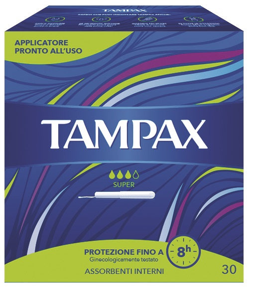 TAMPAX BLUE BOX SUPER 30 PIECES