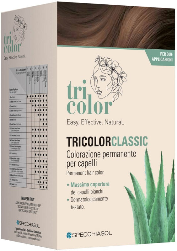 TRICOLOR CLASSIC 3 DARK BROWN 2 TUBES 50 ML + 2 SHAKERS 50 ML + 4 SACHETS 8 ML