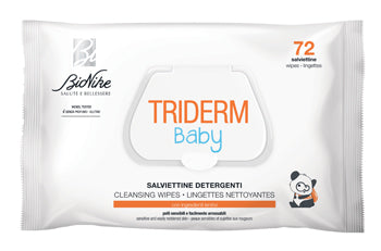TRIDERM BABY CLEANSING WIPES 72 PIECES
