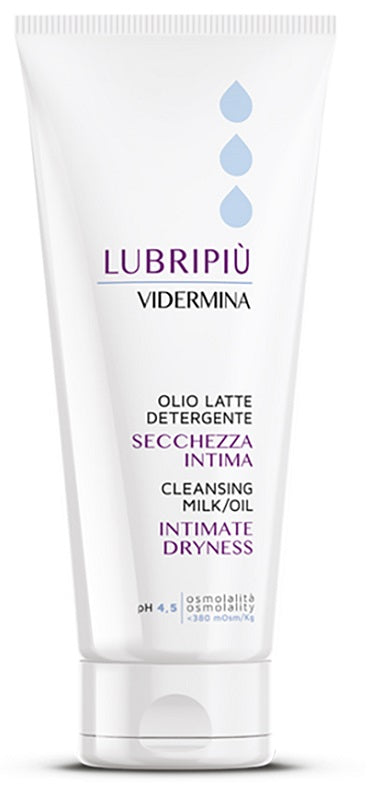 VIDERMINA LUBRIPIU' OIL CLEANSING MILK FOR INTIMATE DRYNESS 200 ML