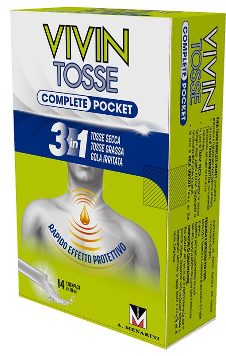 VIVIN COMPLETE COUGH POCKET 14 STICK PACK OF 10 ML