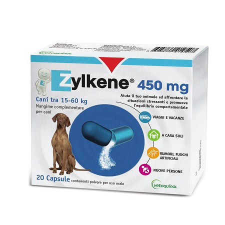 ZYLKENE CANI GROSSA TAGLIA 15-60KG 20 CAPSULE DA 450 MG