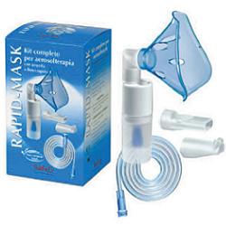COMPLETE PRONTEX RAPID MASK KIT FOR AEROSOL THERAPY WITH PLASTIC AMPULA + ADULT MASK + PRESSURE TUBE + NASAL ACCESSORY + MOUTHPIECE